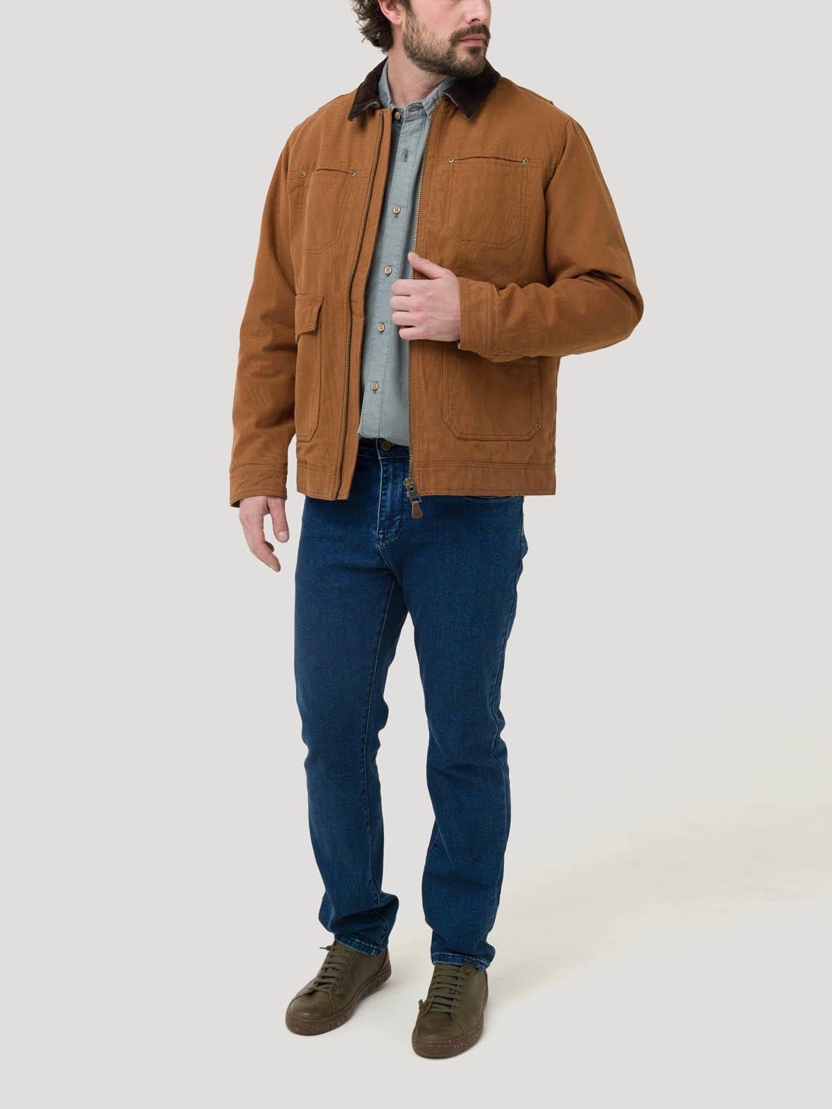 Chaqueta Algodón Orgánico Hombre Tundra Café-9