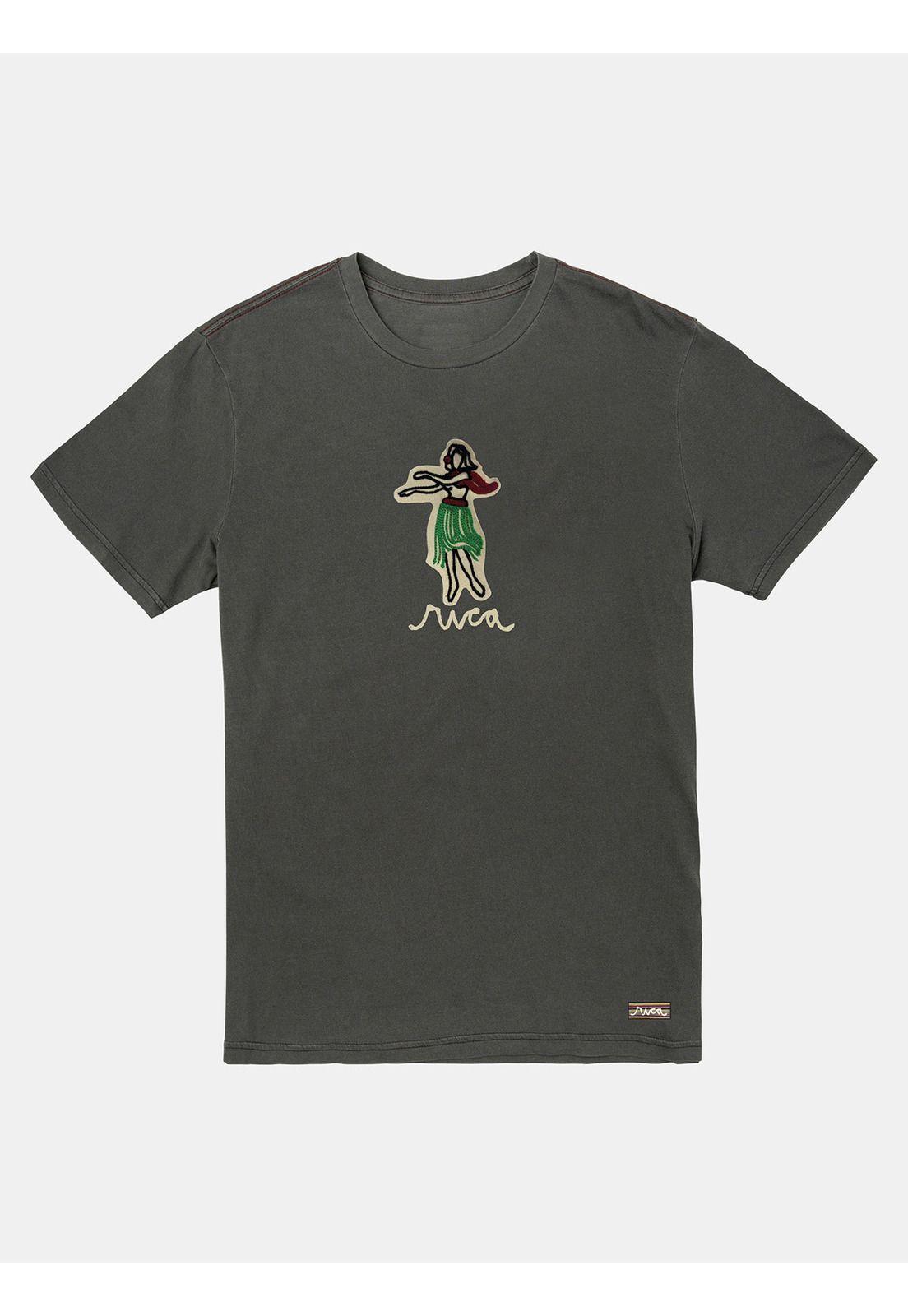 Polera Manga Corta Hombre Oblow Hula Gris-0