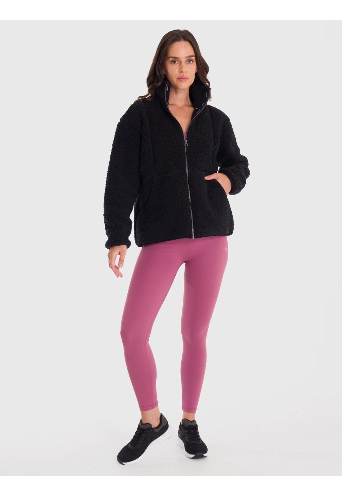 Polar Mujer Full Zip Sherpa Negro-6