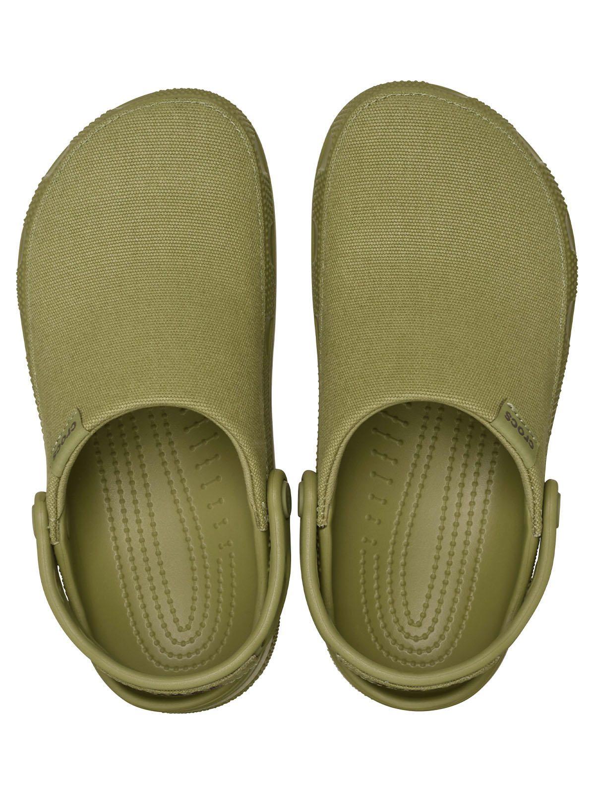 Zueco Crocs Mujer Crafted Clog Verde Militar-4