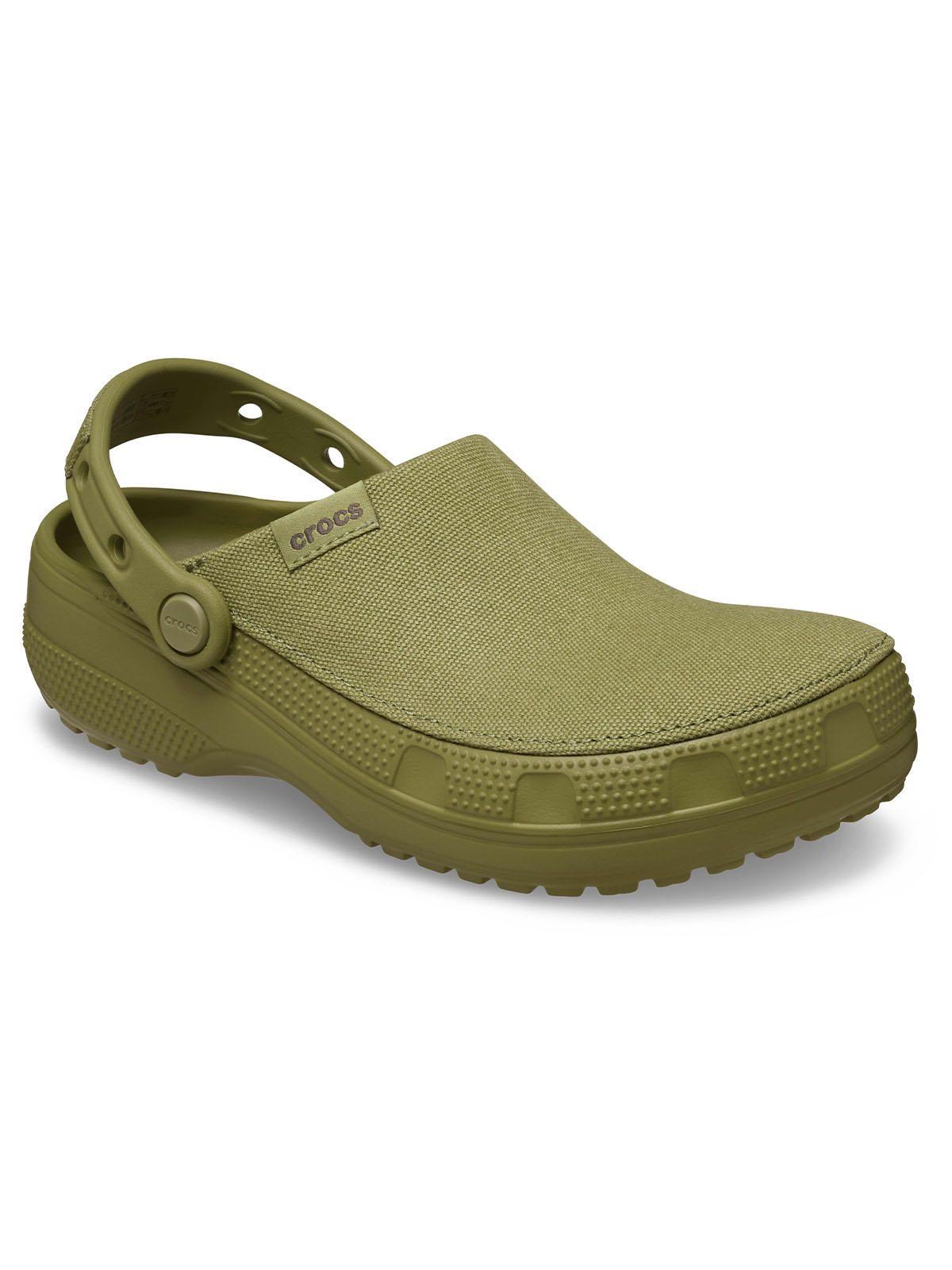 Zueco Crocs Mujer Crafted Clog Verde Militar-6