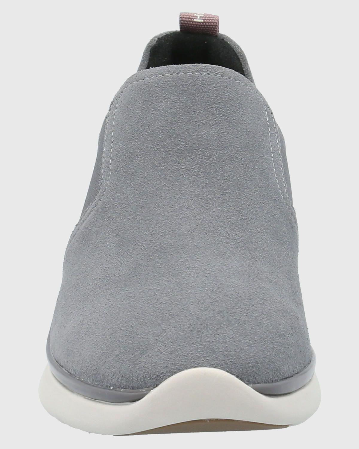 Zapatilla Cuero Mujer Sheer Gris-3