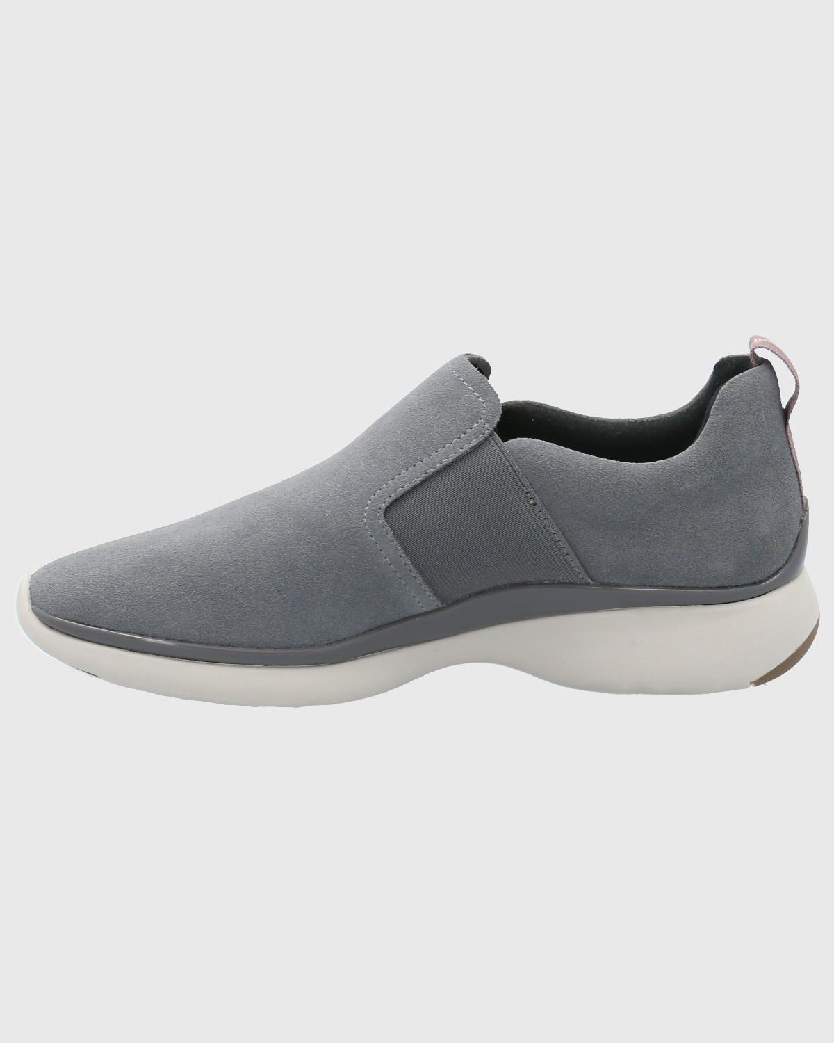 Zapatilla Cuero Mujer Sheer Gris-5