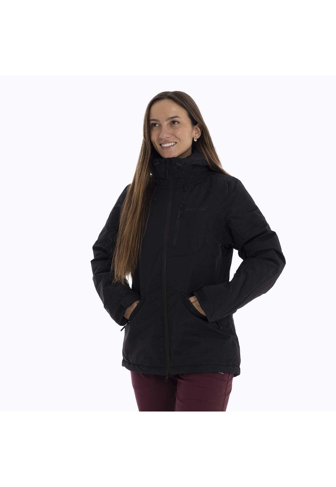 Parka Mujer Pecos 3 In 1 Negro Merrell-0
