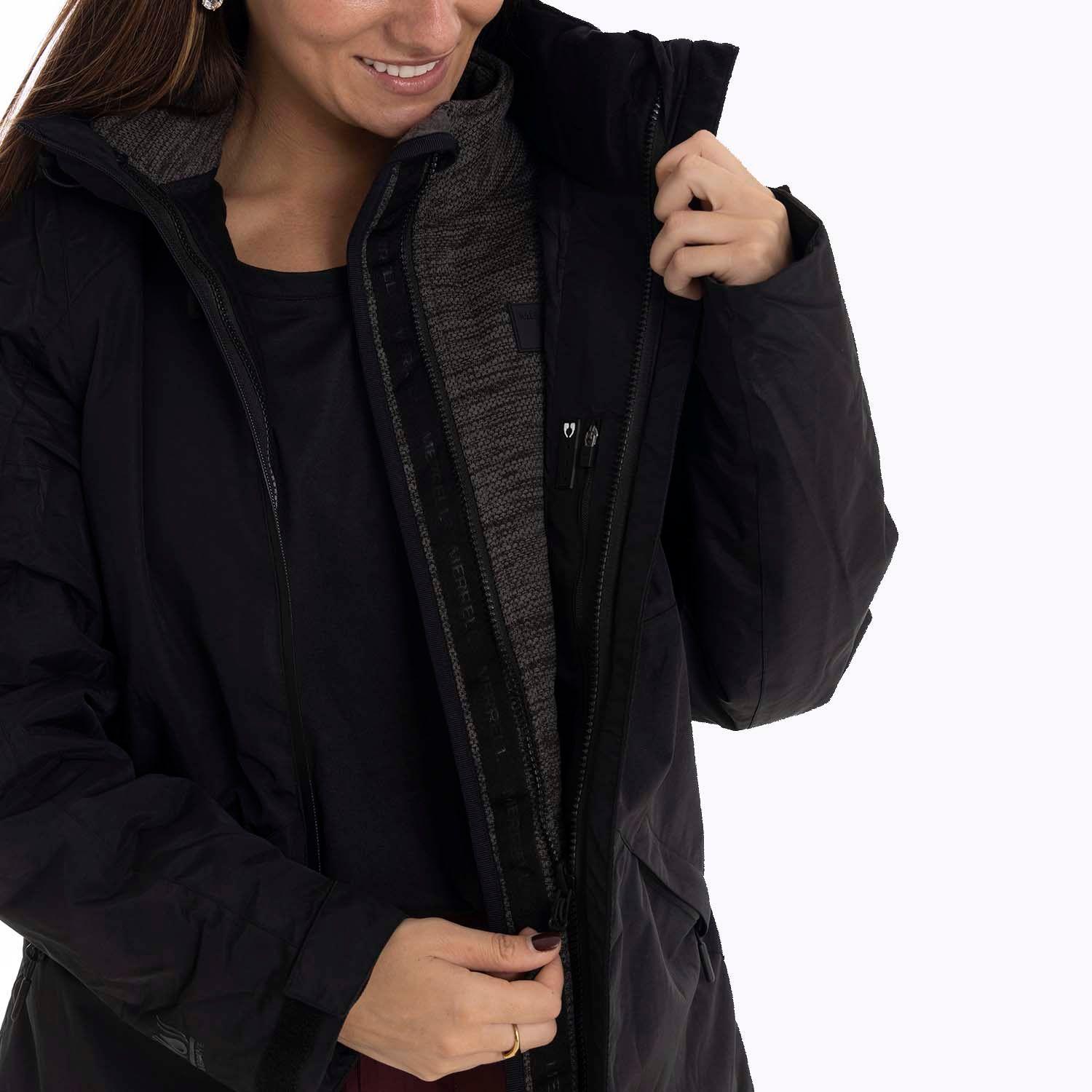 Parka Mujer Pecos 3 In 1 Negro Merrell-4