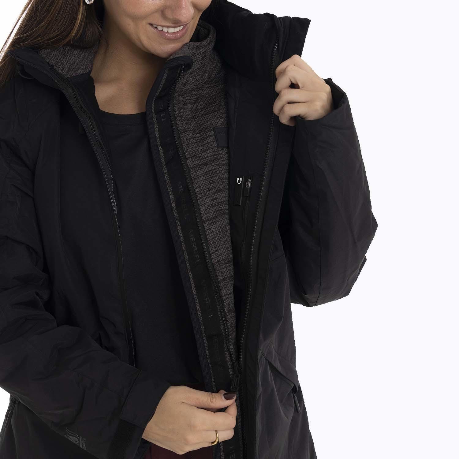 Parka Mujer Pecos 3 In 1 Negro Merrell-4