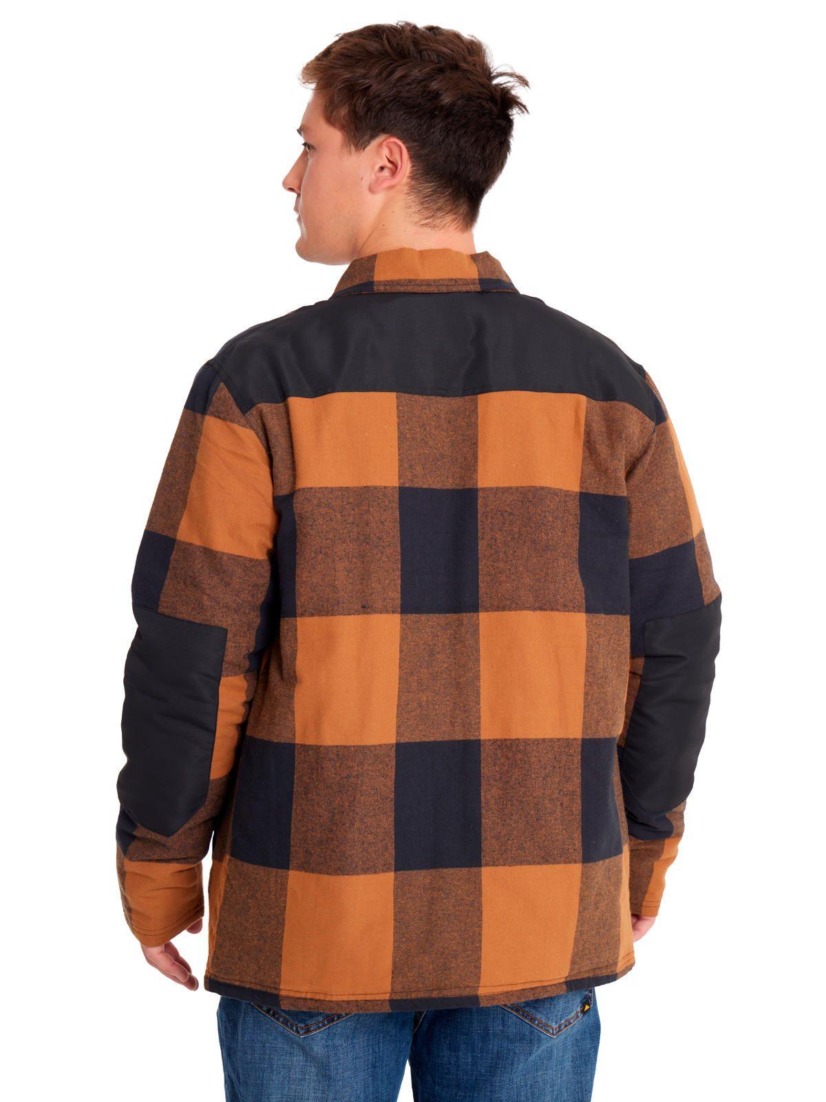 Chaqueta Hombre Flannel Snap Frn LW Insulated Café-3