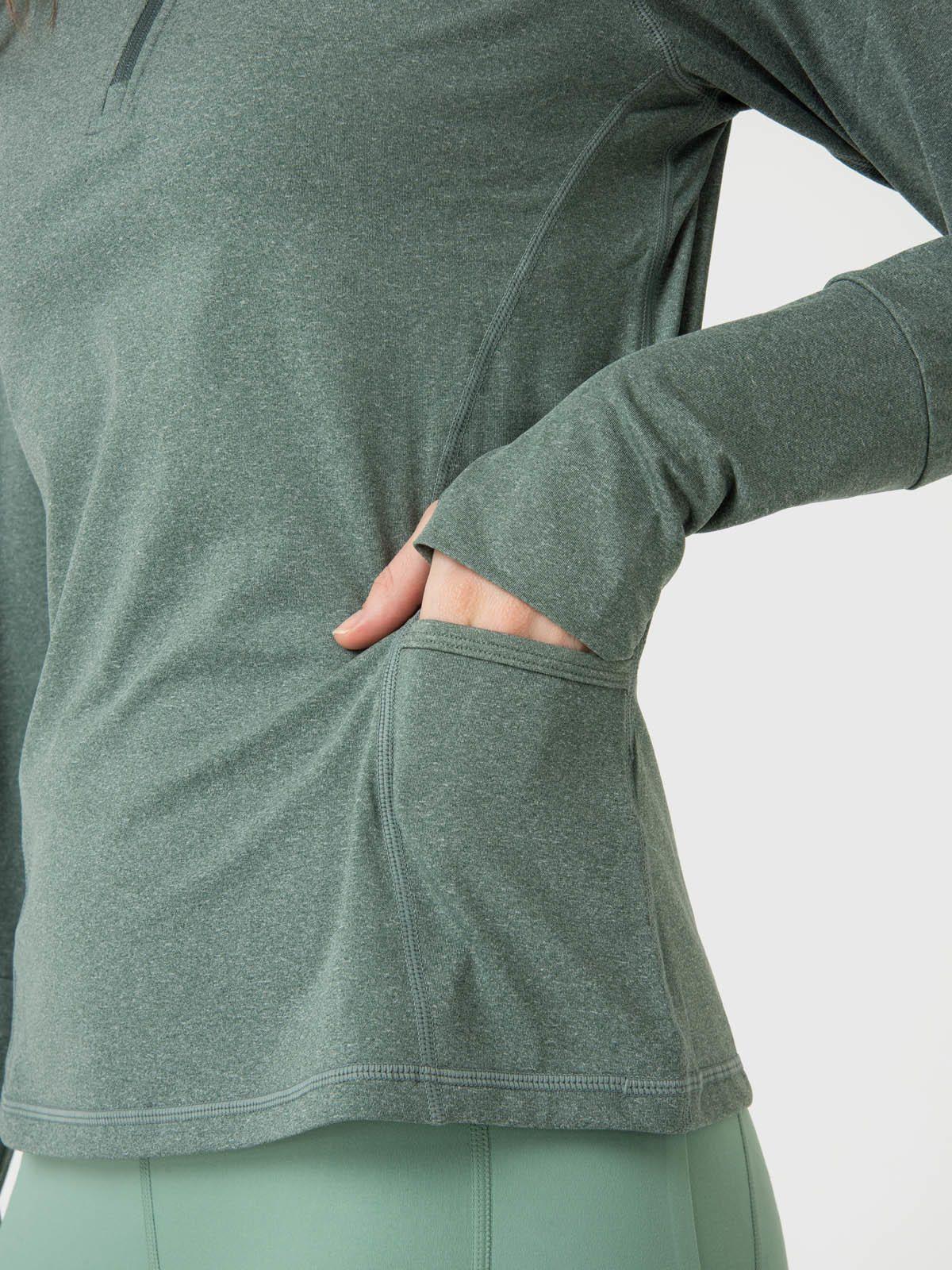 Polerón Half Zip Rec Verde-1