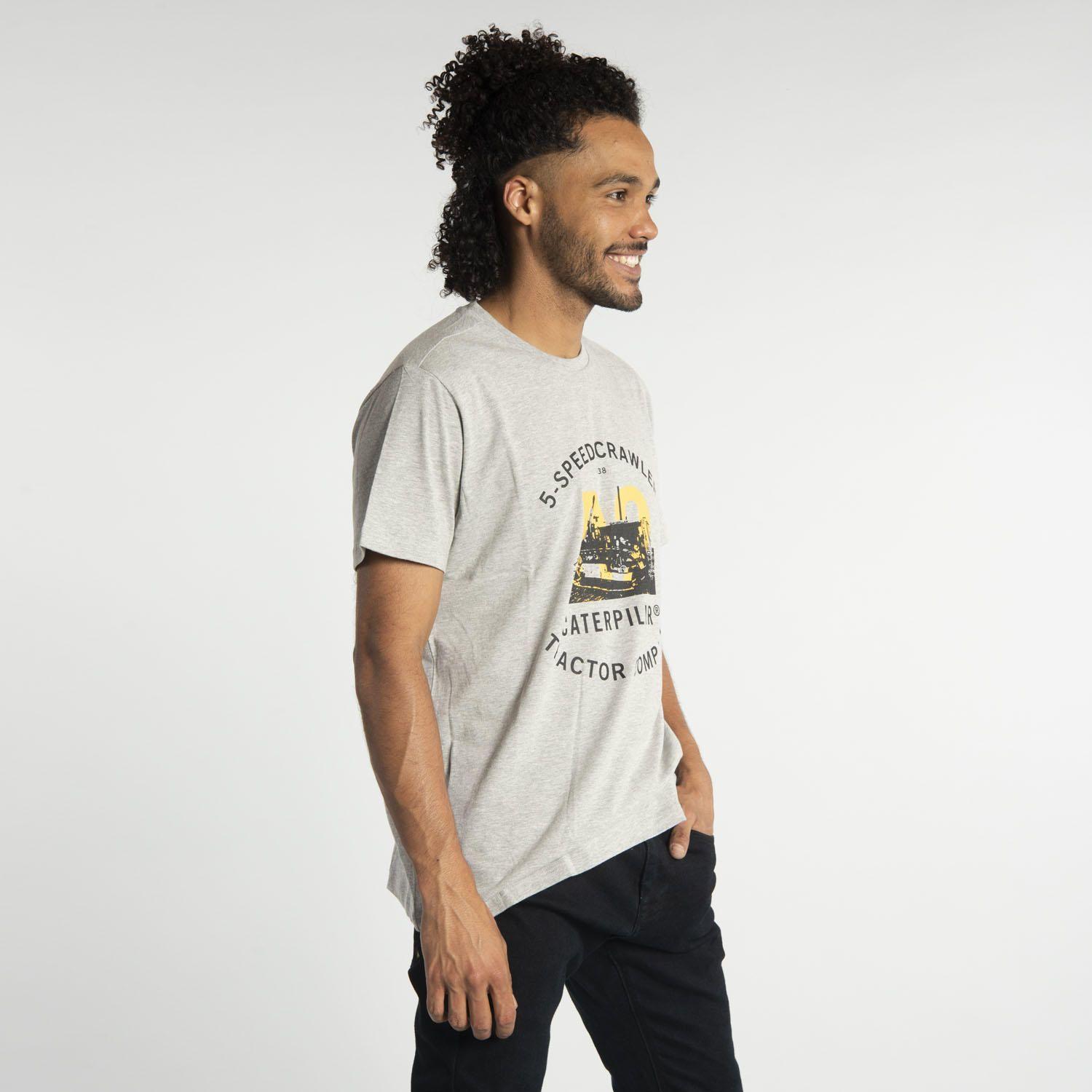 Polera Manga Corta  Hombre Foundation D9 Tee Gris-1