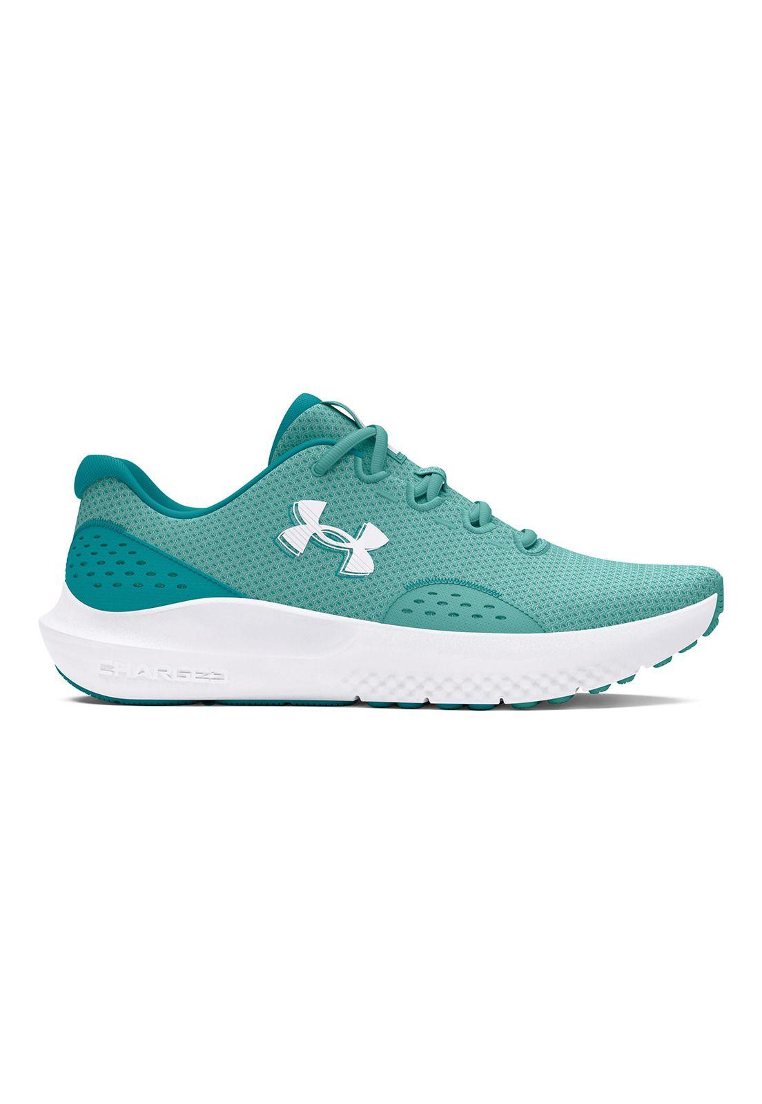 Zapatillas correr UA Surge 4 mujer Verde-0