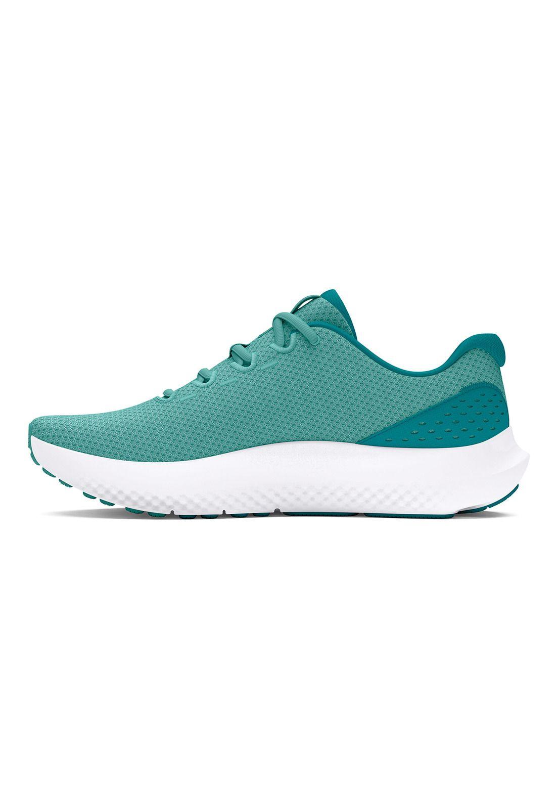 Zapatillas correr UA Surge 4 mujer Verde-1