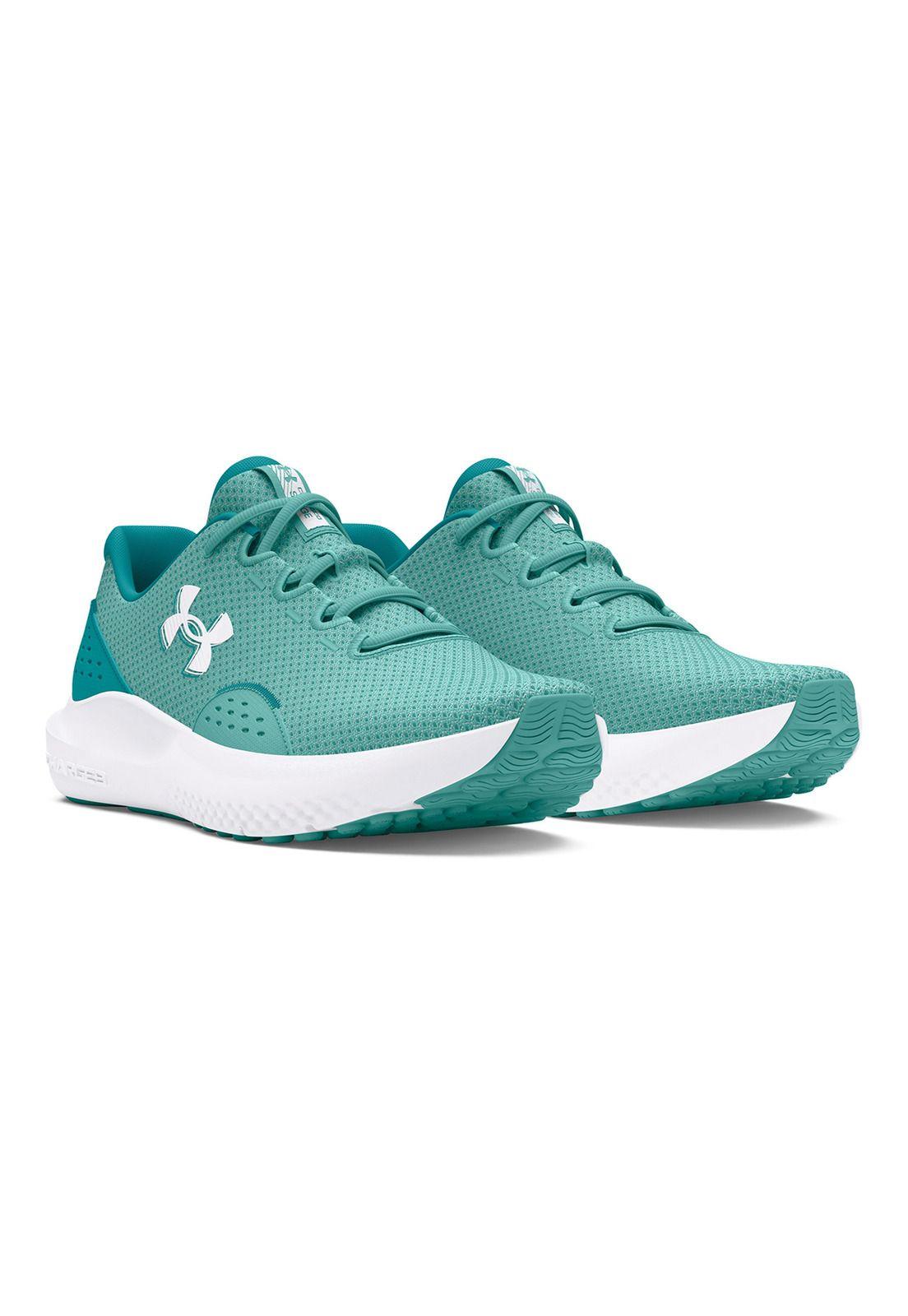 Zapatillas correr UA Surge 4 mujer Verde-5