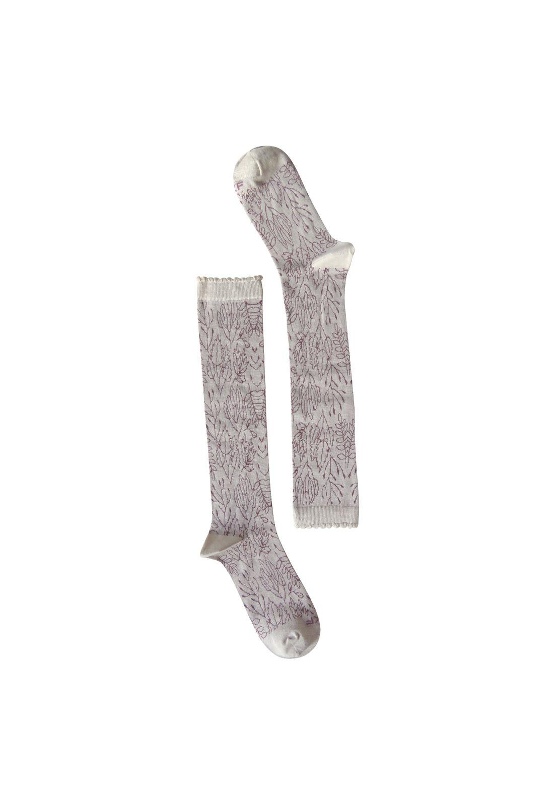 Calcetin Algodón Mujer Draw Crema Rockford-0