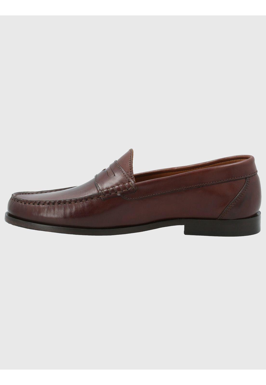 Mocasín Cuero Hombre Cazzoli Café-5