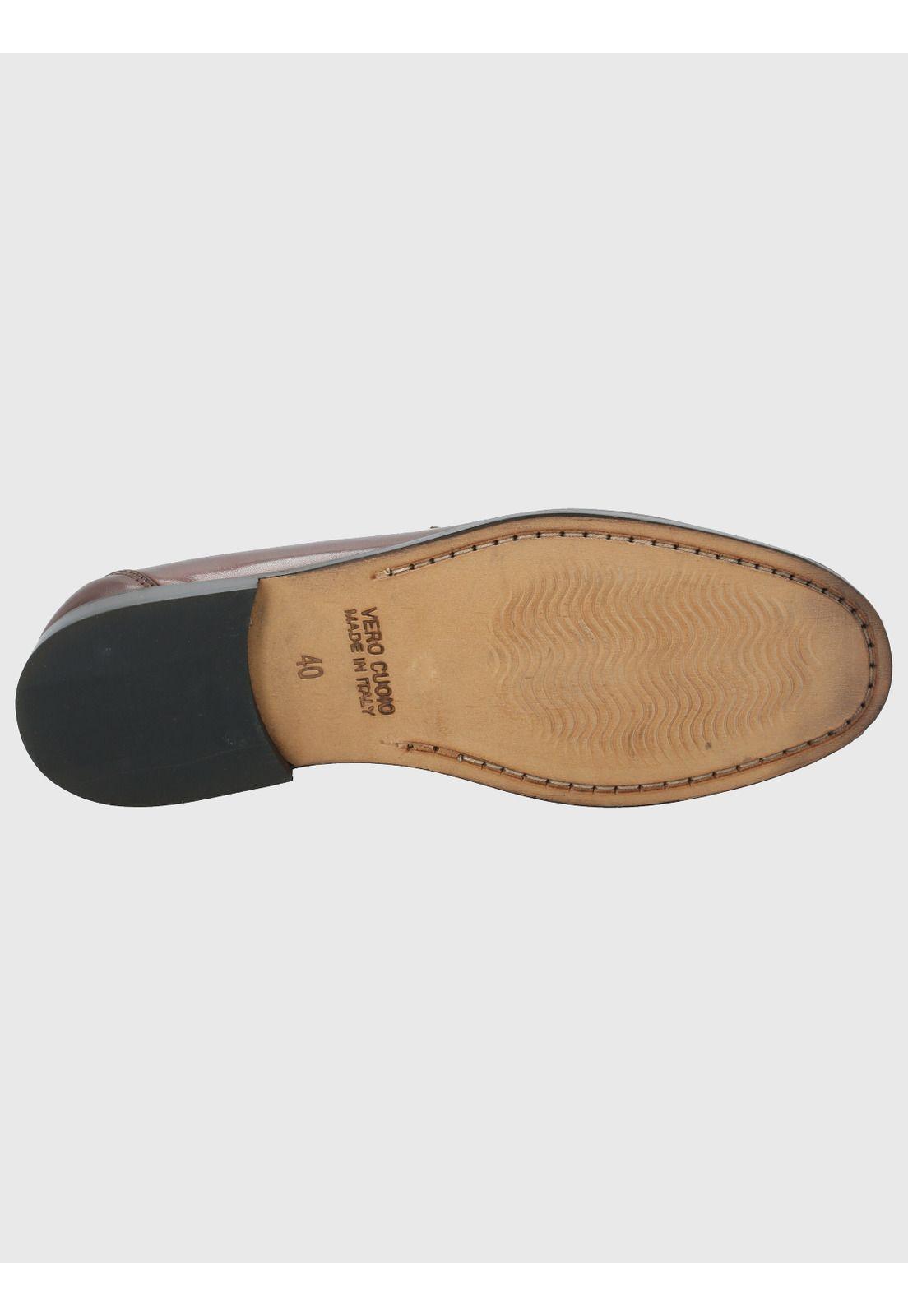 Mocasín Cuero Hombre Cazzoli Café-7