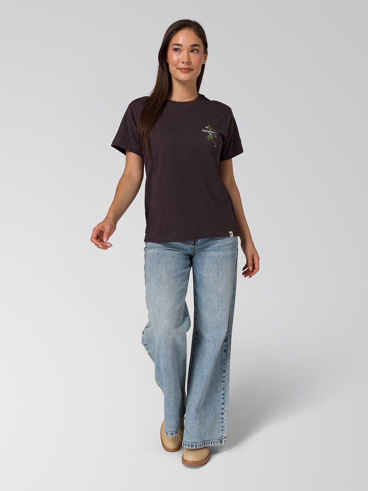 Polera Manga Corta Mujer Prisma Flora Negro-0