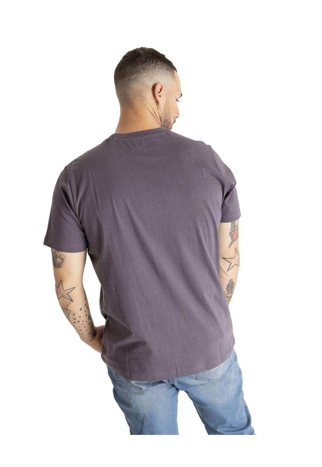 Polera Manga Corta Hombre Foundation Og Ground Gris-3