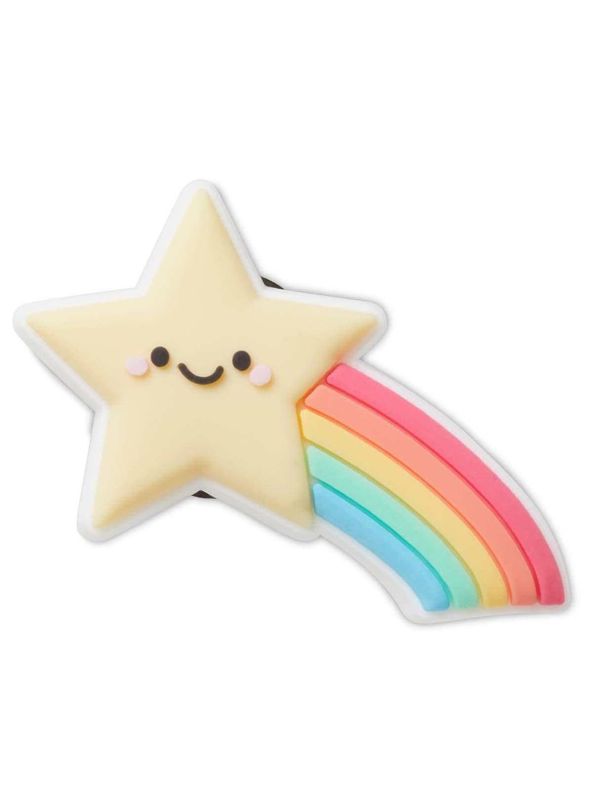 Jibbitz Crocs Arco Iris Estrella Disparadora Blanco-0