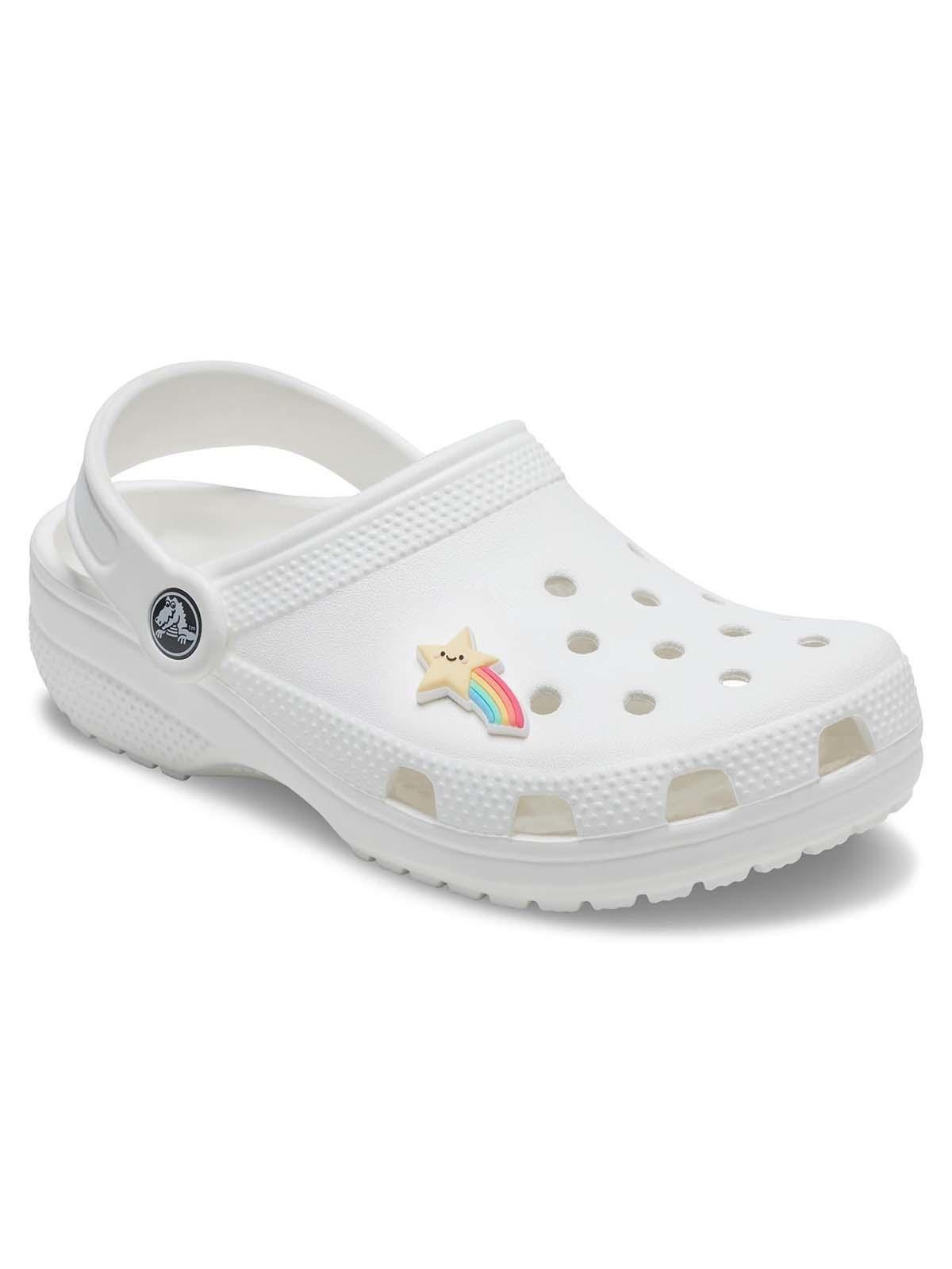 Jibbitz Crocs Arco Iris Estrella Disparadora Blanco-1