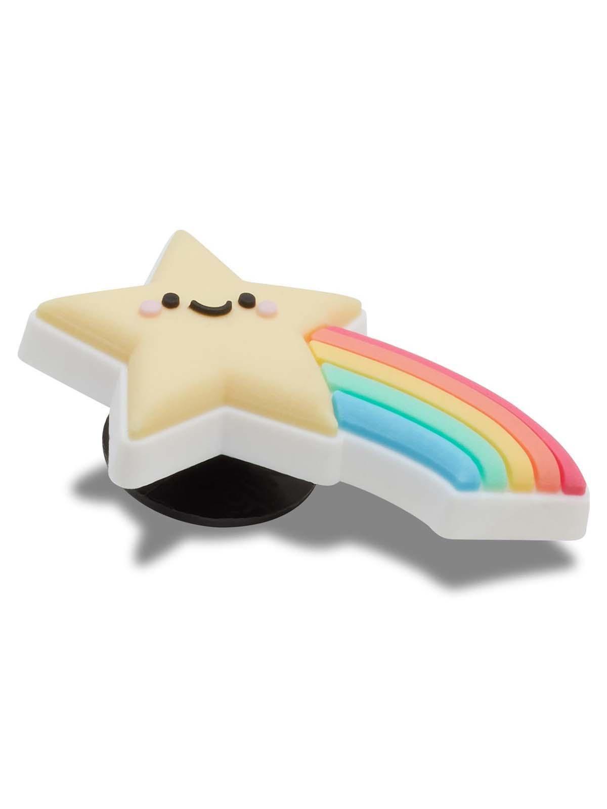 Jibbitz Crocs Arco Iris Estrella Disparadora Blanco-2