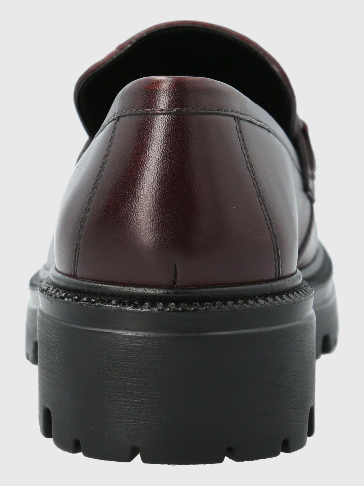 Mocasín Cuero Mujer Blake Burdeo-6