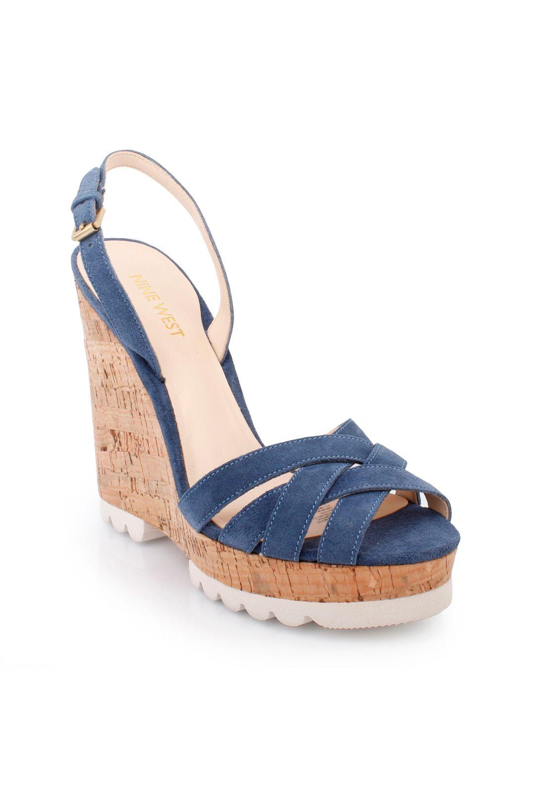 Sandalia Cuero Kindeyes Azul Mujer-0