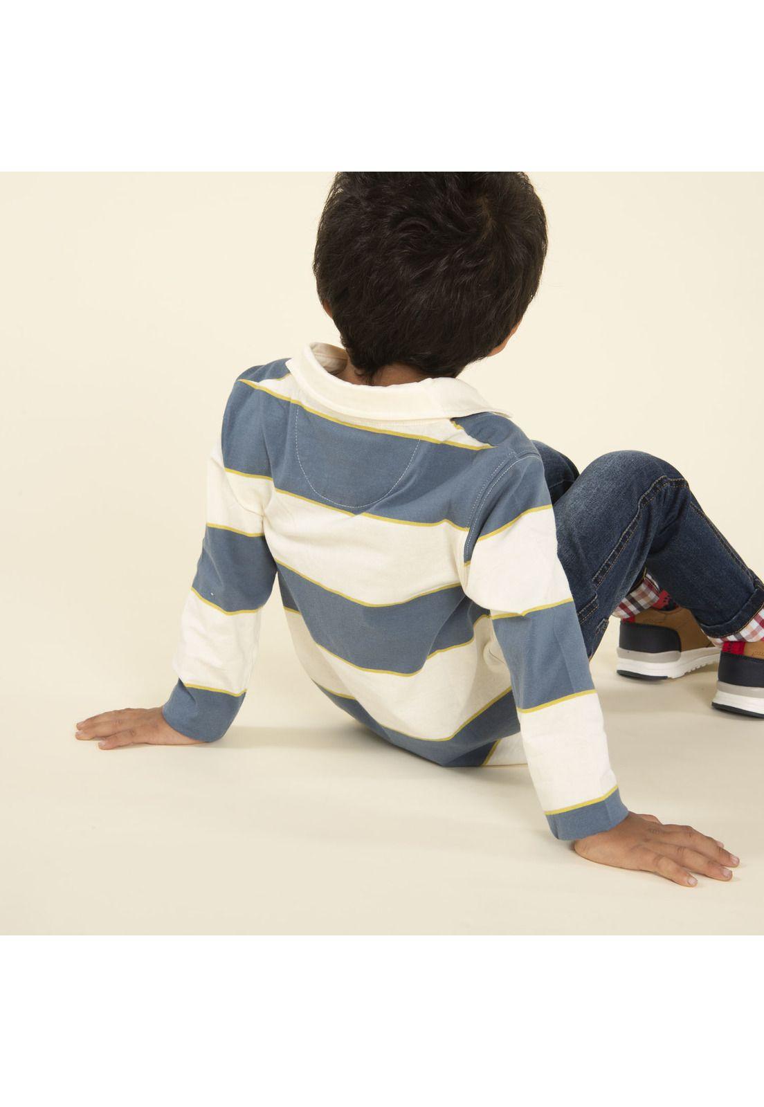 Polera Niño Rugby Azul-1