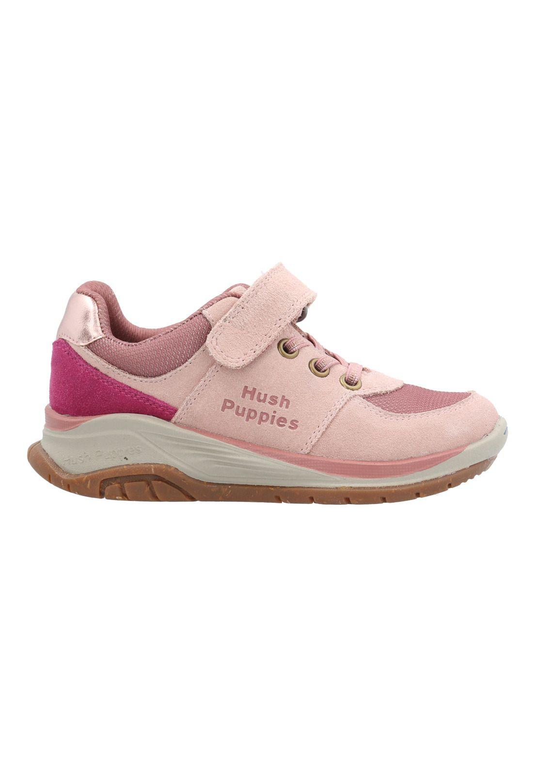 Zapatilla Cuero Bambus Niña Rosado-0
