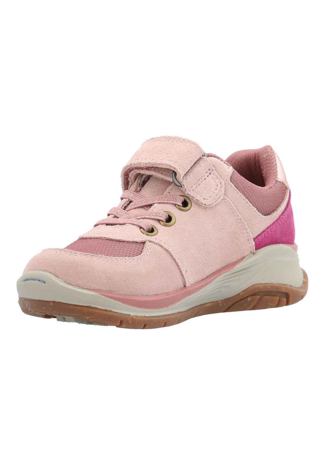 Zapatilla Cuero Bambus Niña Rosado-4