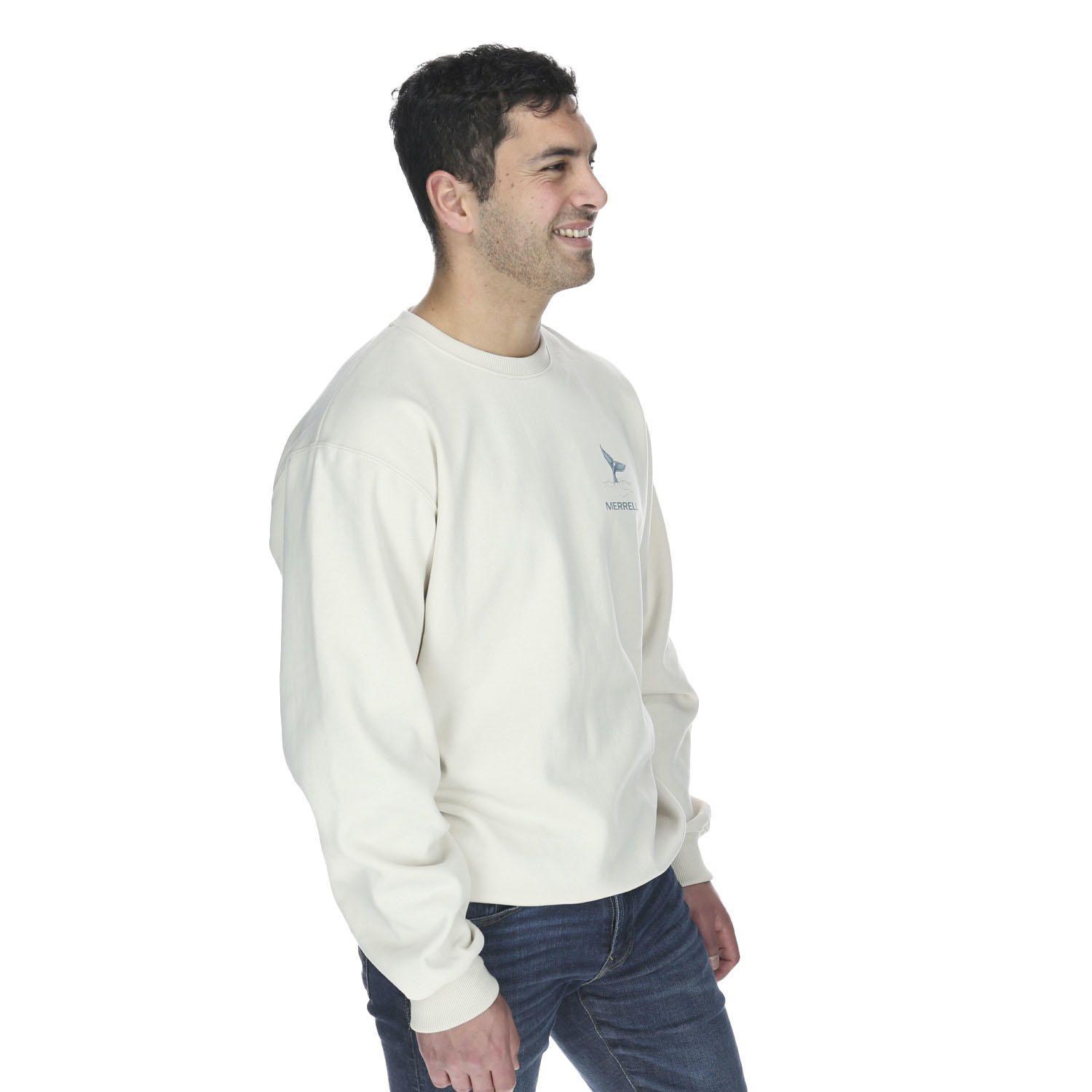 Polerón Hombre Soplo Crew Blanco-2