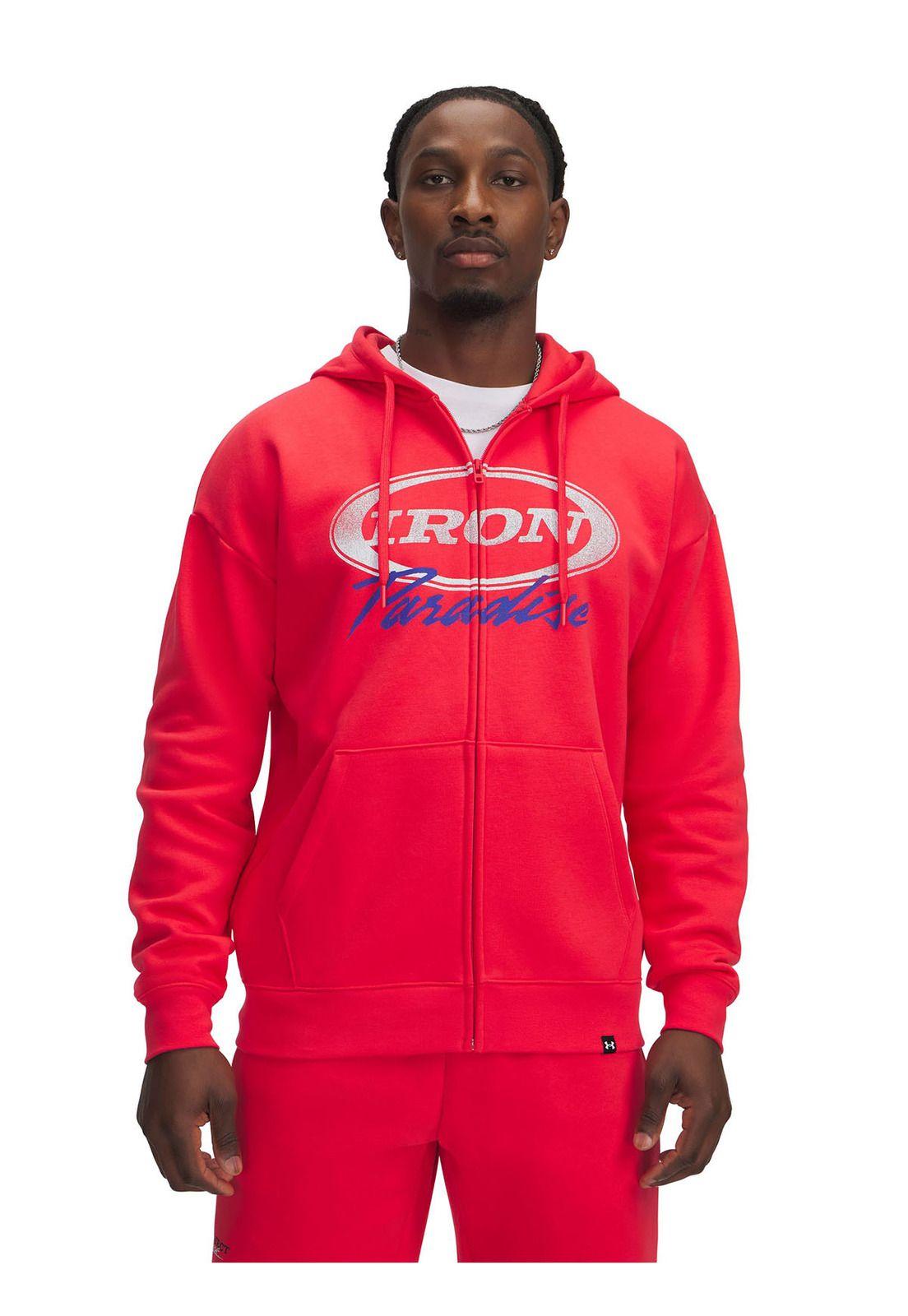 Polerón Project Rock Icon fl Rojo hombre-0