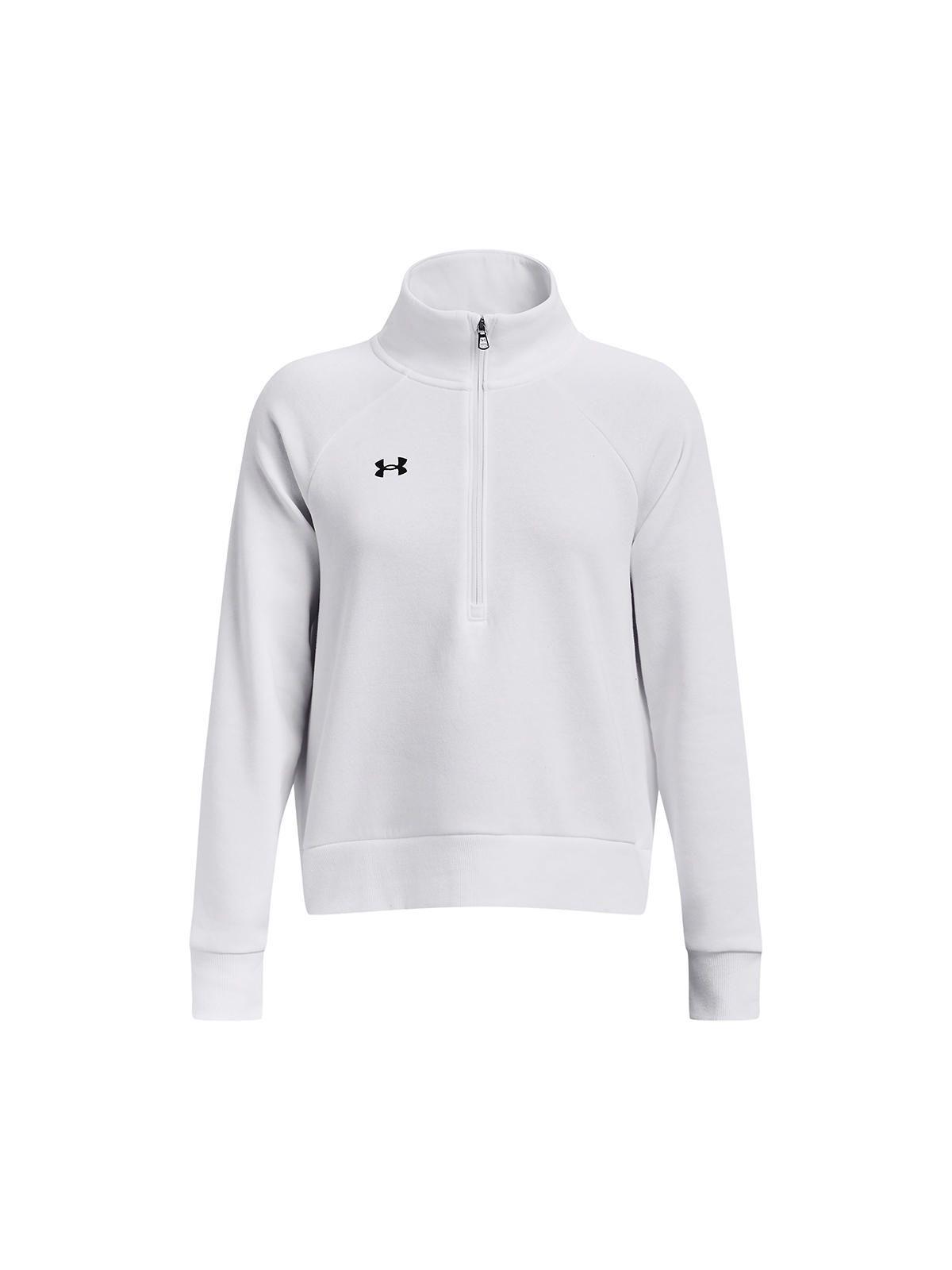 Polerón UA Rival Blanco para mujer-0