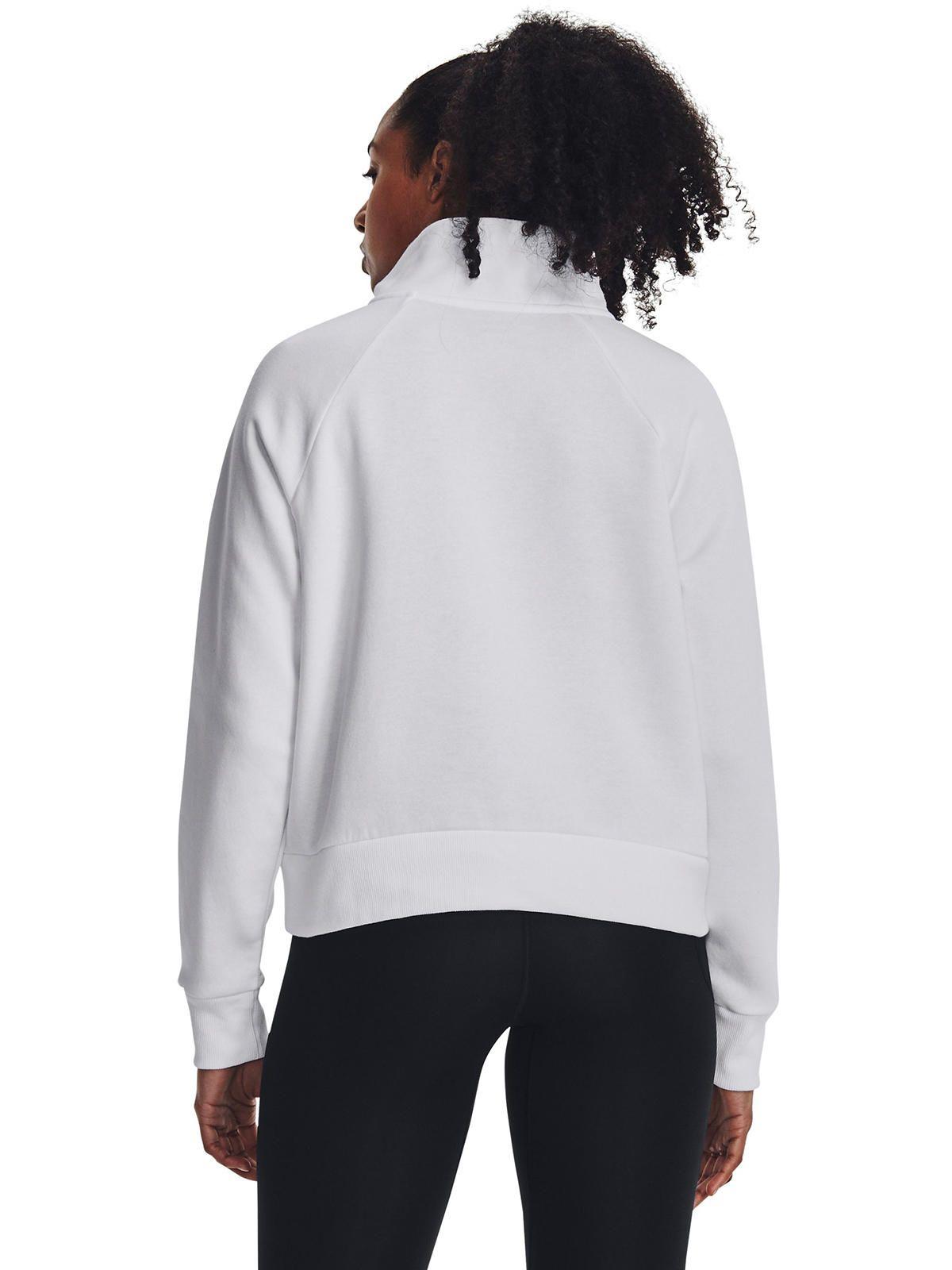 Polerón UA Rival Blanco para mujer-4