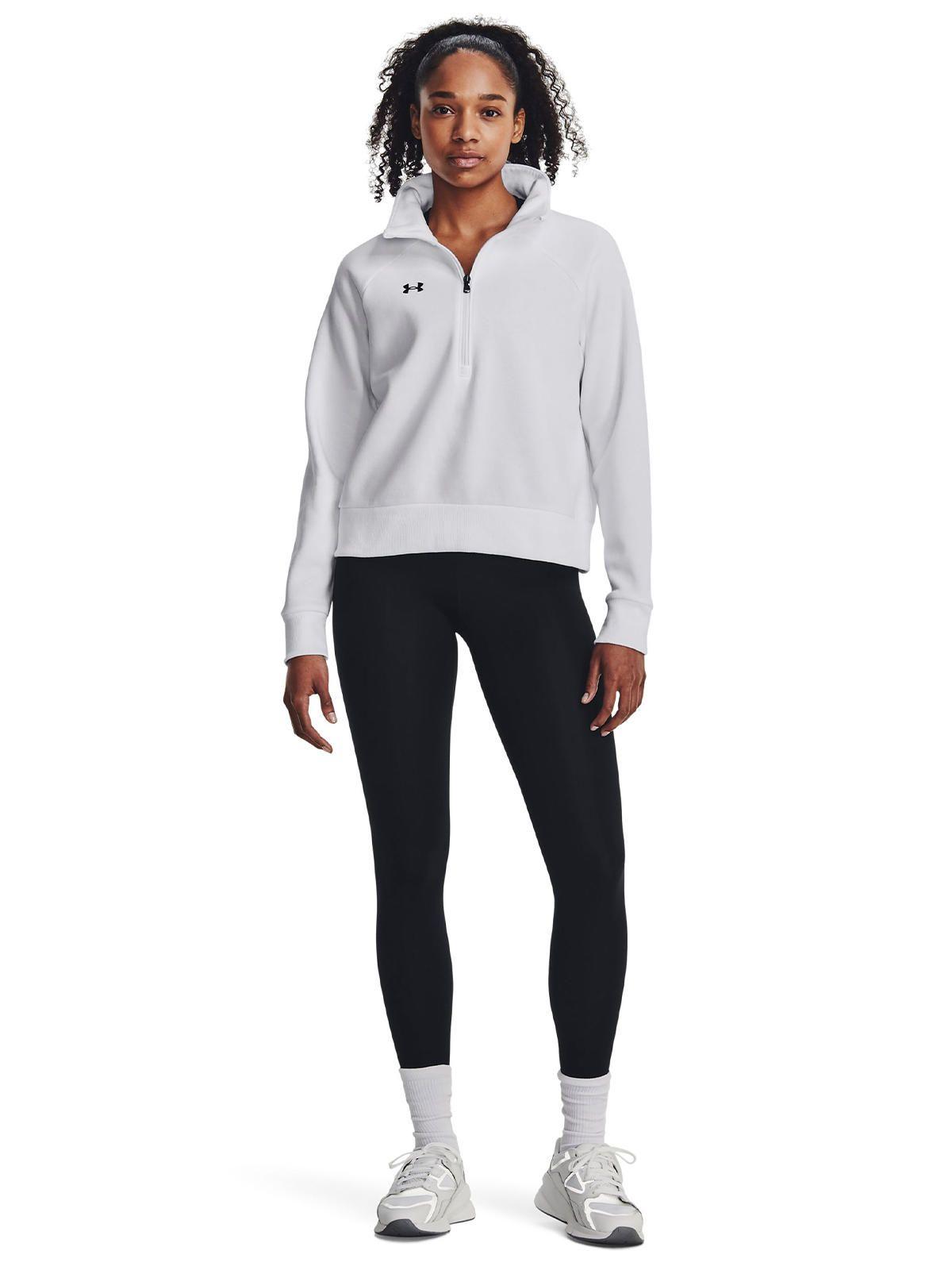 Polerón UA Rival Blanco para mujer-5