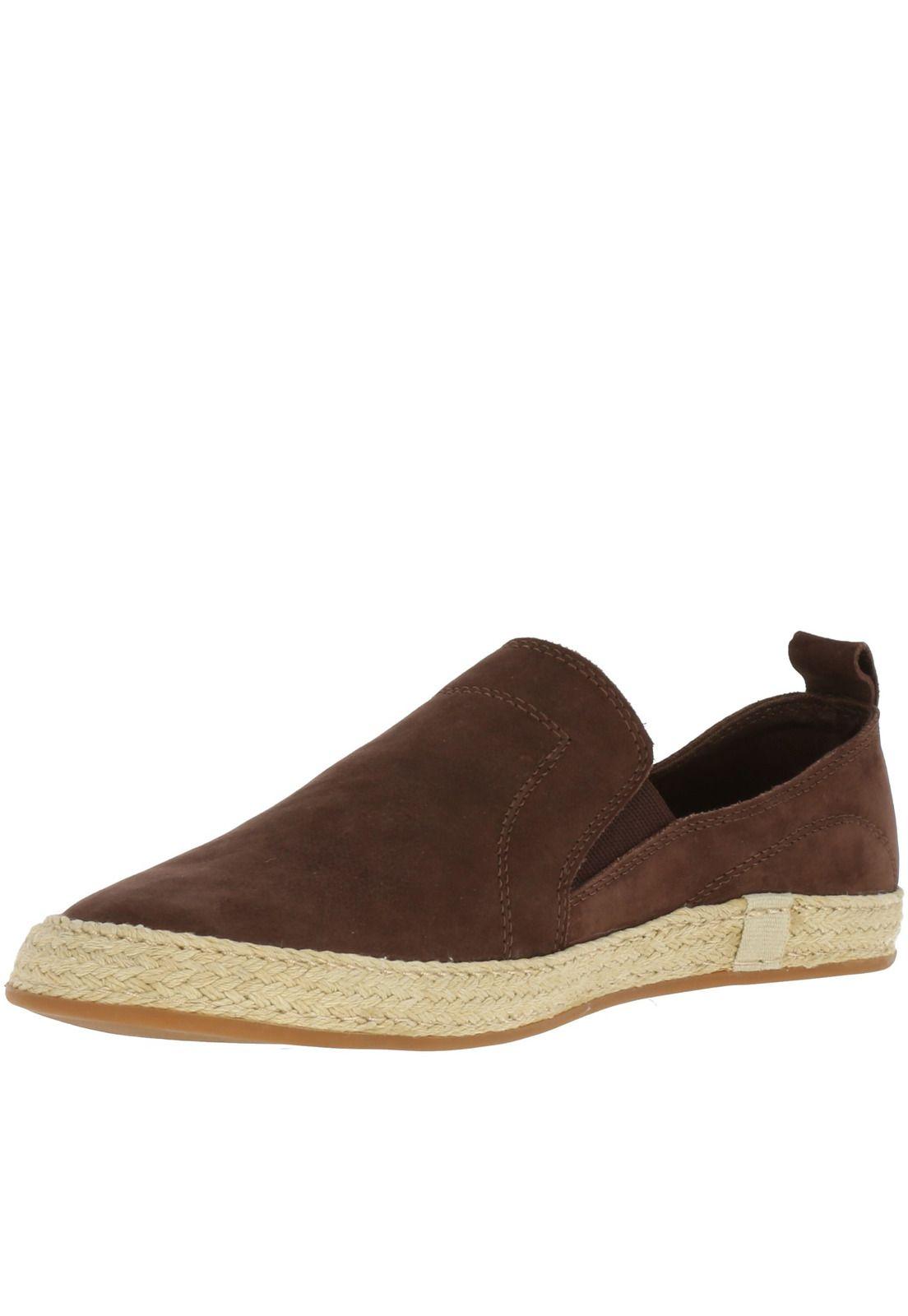 Alpargata Cuero Hombre Fletcher Café-1