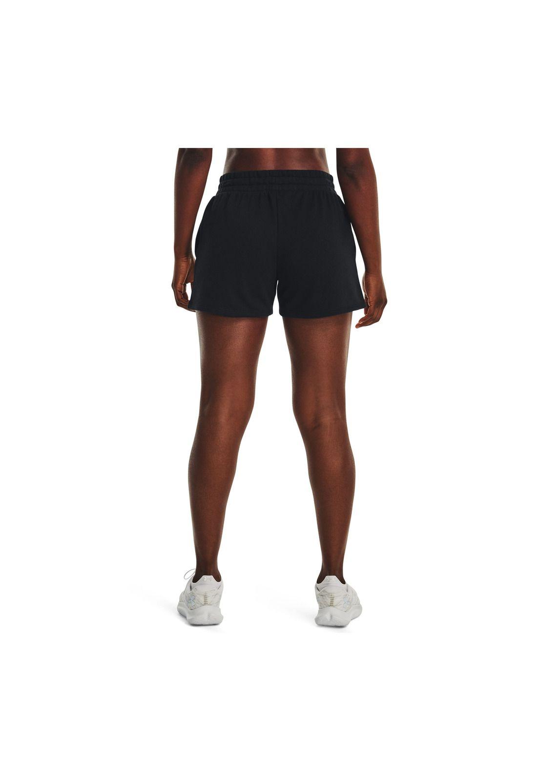 Short Training Rival Terry Negro Mujer-4