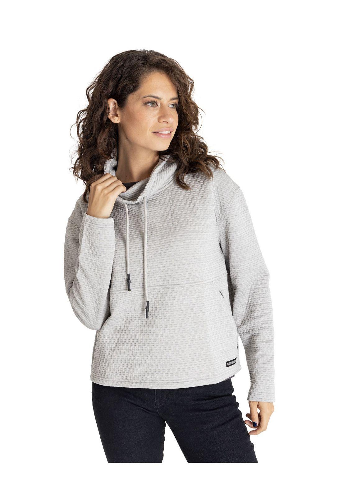 Polerón Mujer W Foundation Texture Gris Claro-0