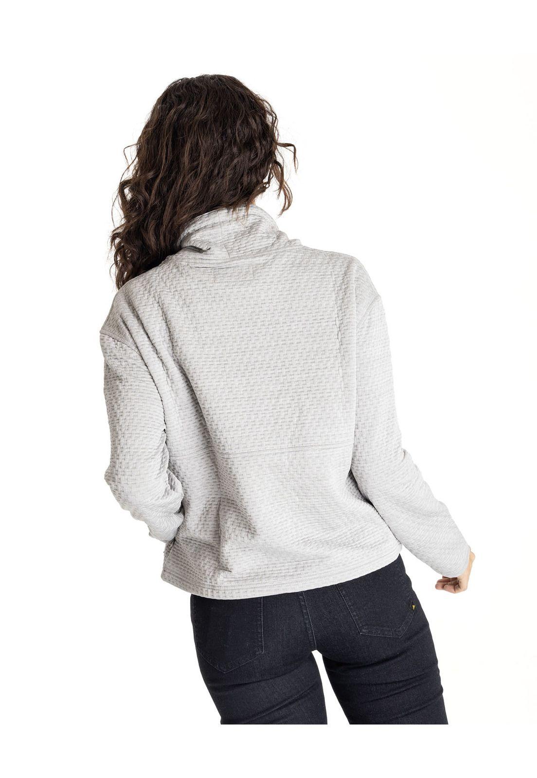 Polerón Mujer W Foundation Texture Gris Claro-3