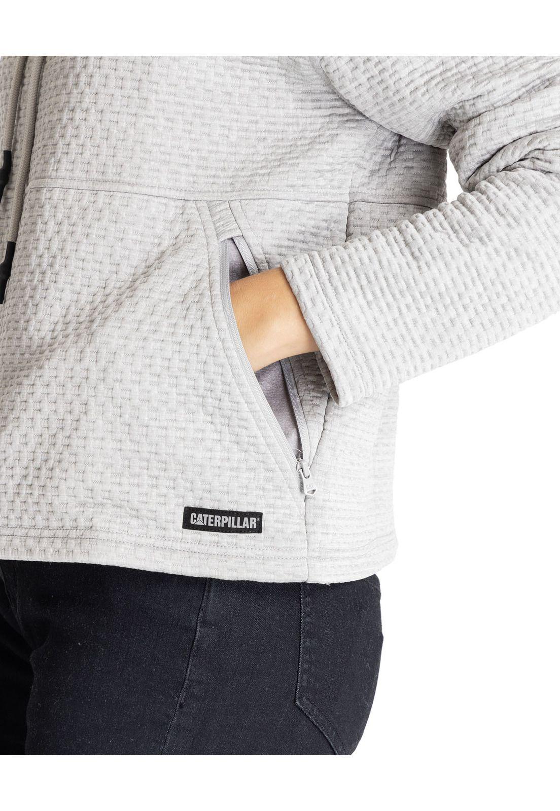 Polerón Mujer W Foundation Texture Gris Claro-5