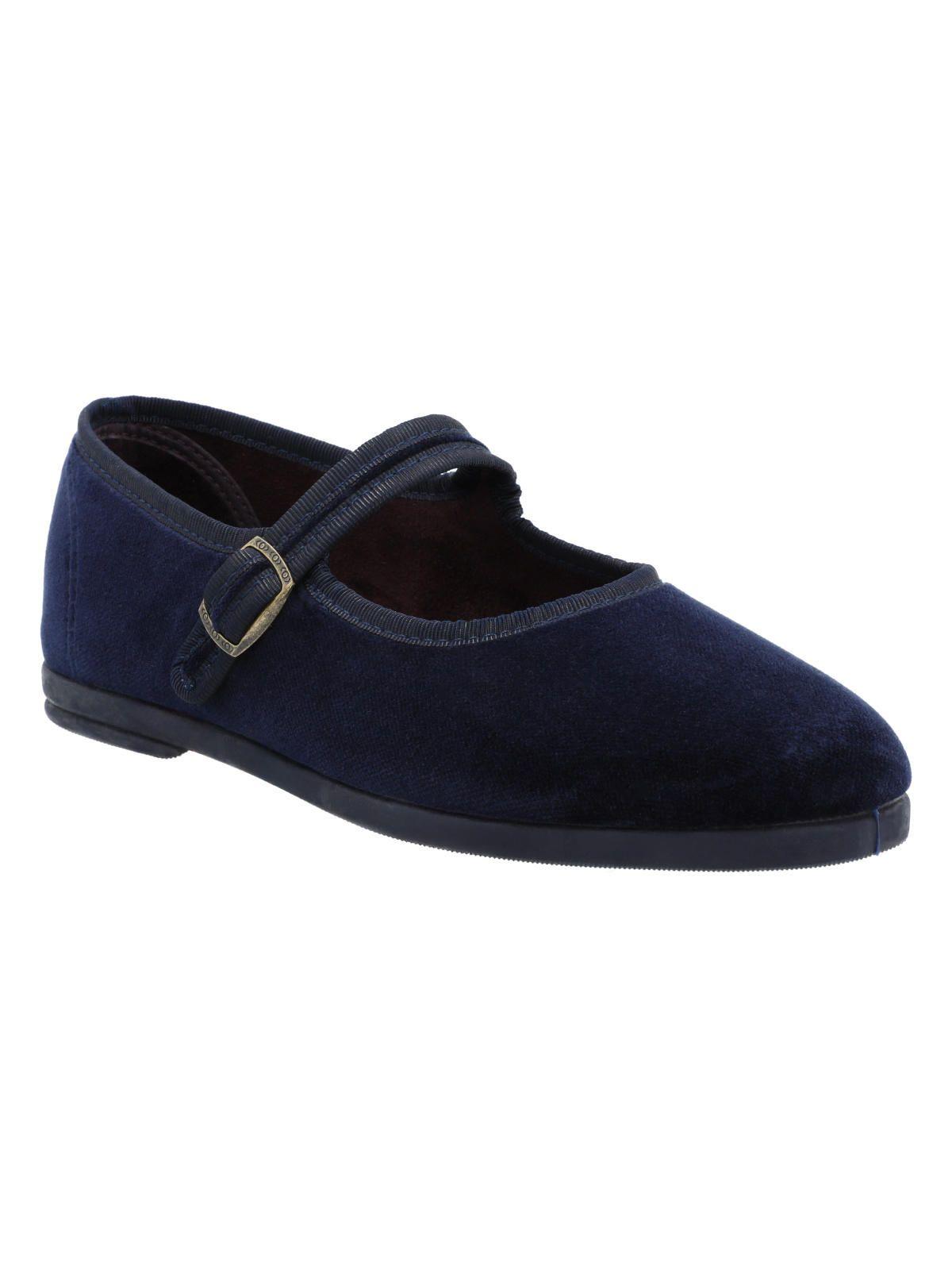 Ballerina Terciopelo Mujer Oli Azul-1