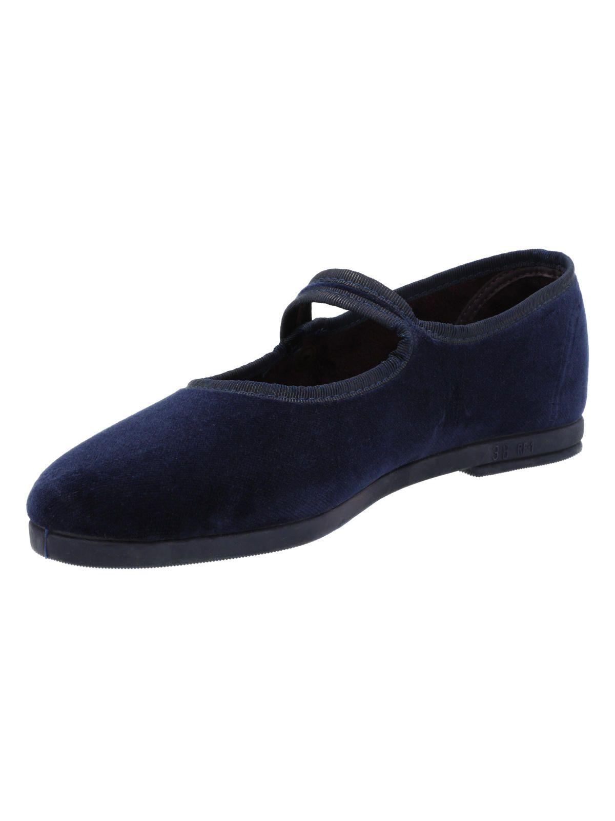 Ballerina Terciopelo Mujer Oli Azul-4