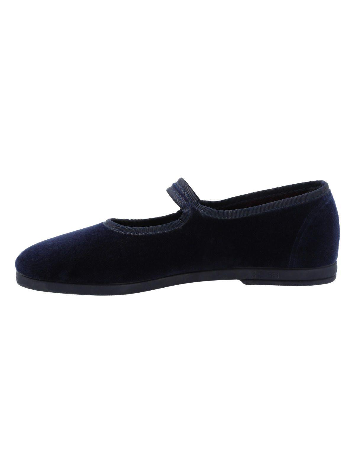 Ballerina Terciopelo Mujer Oli Azul-5