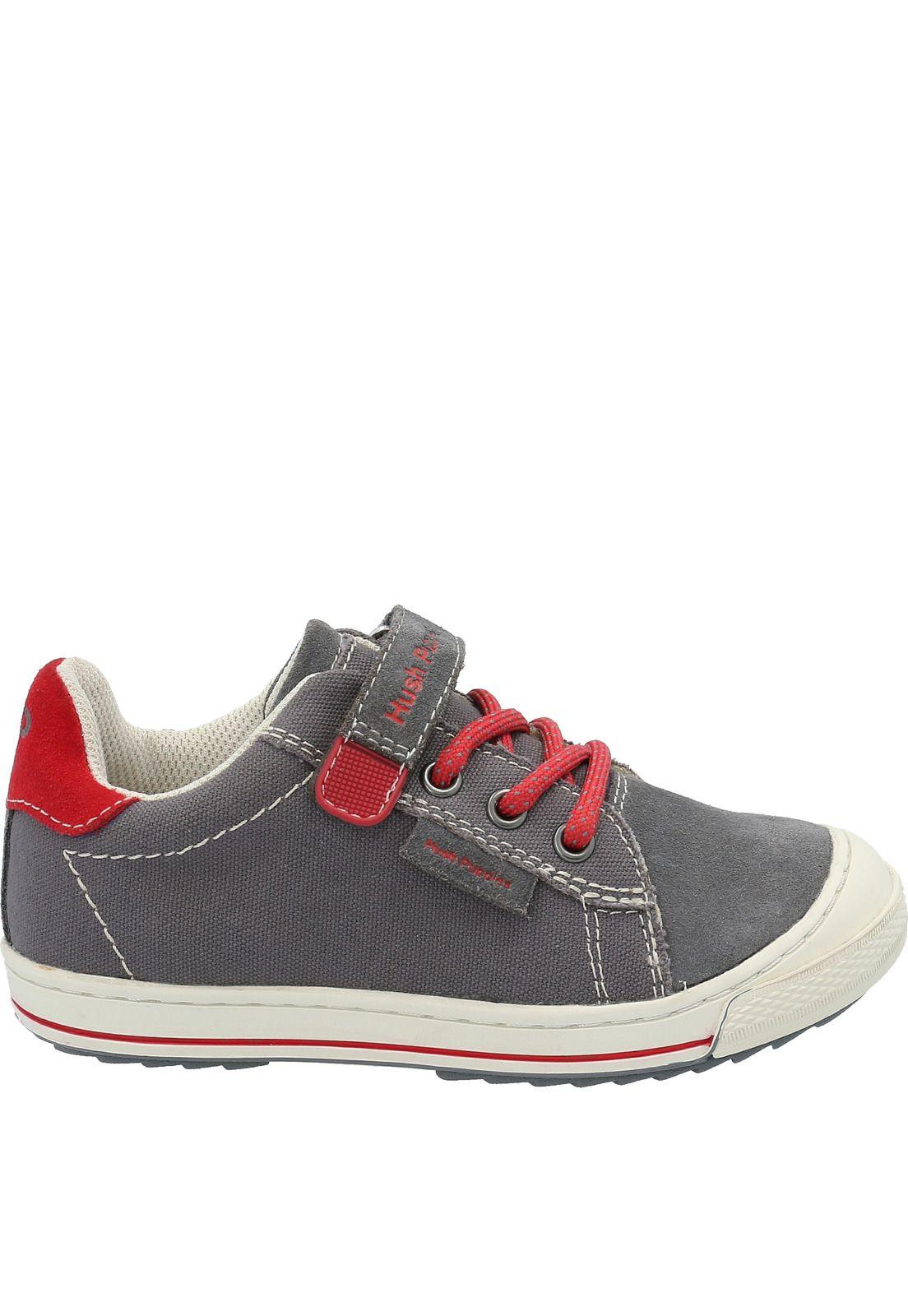 Zapatilla Niño Klaus Velcro Gris-1