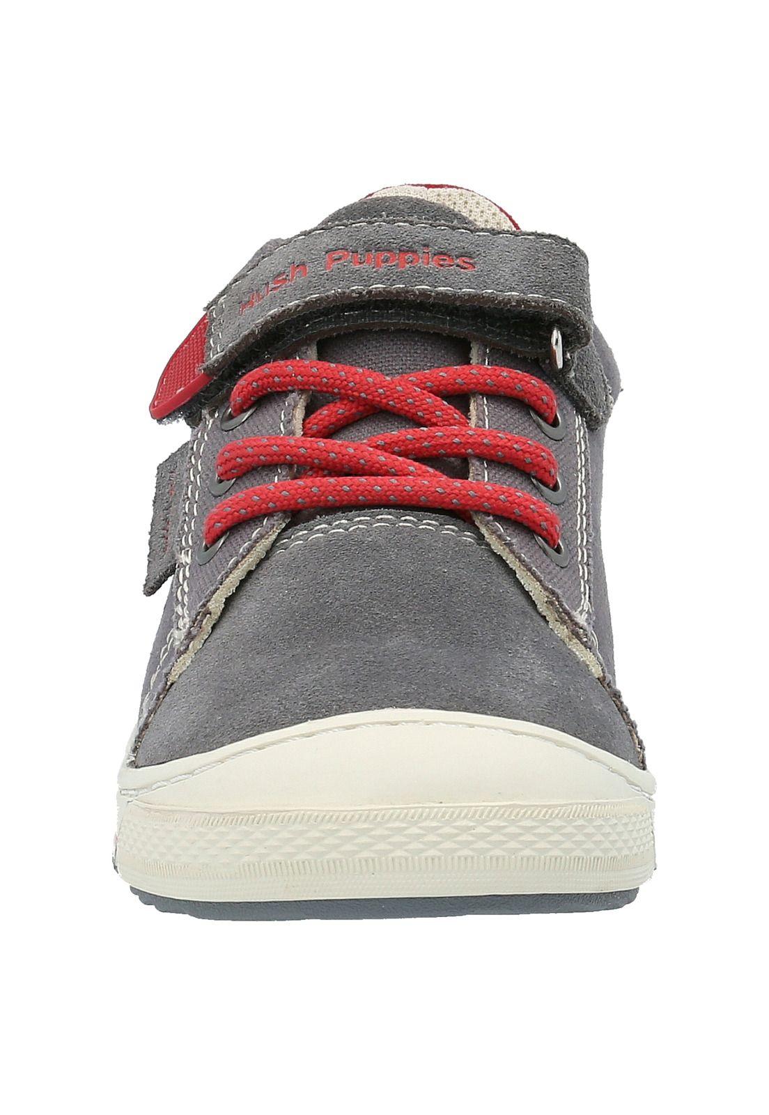 Zapatilla Niño Klaus Velcro Gris-2