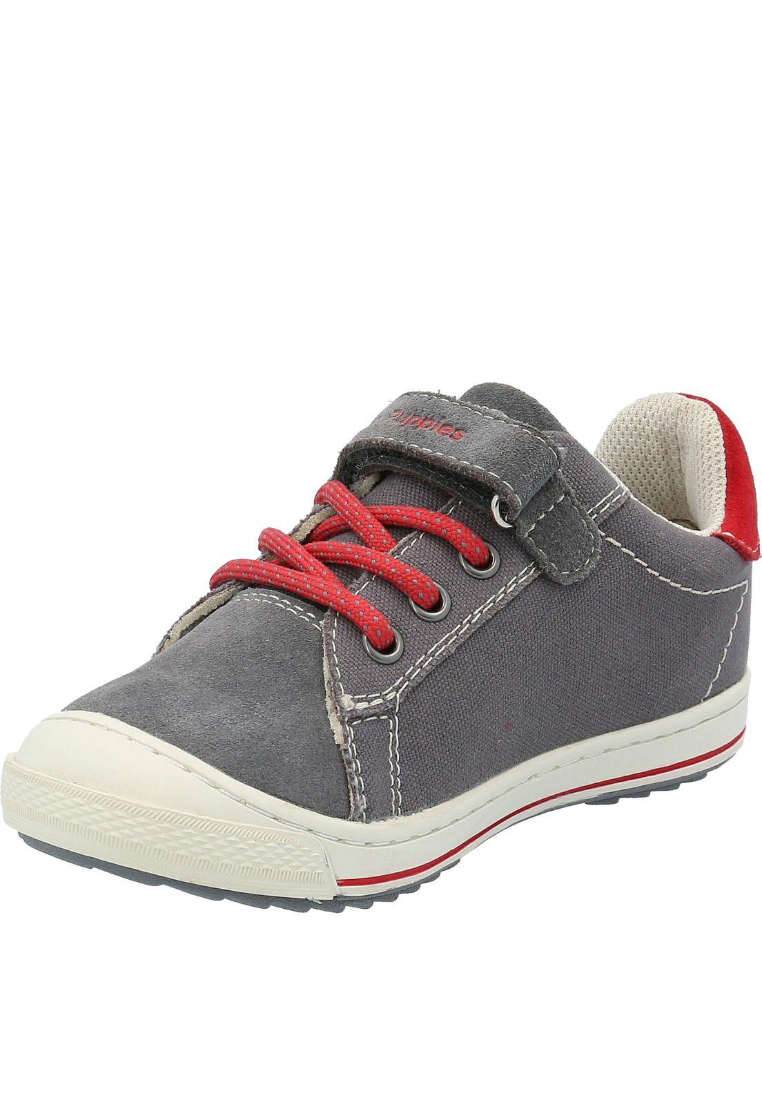 Zapatilla Niño Klaus Velcro Gris-3