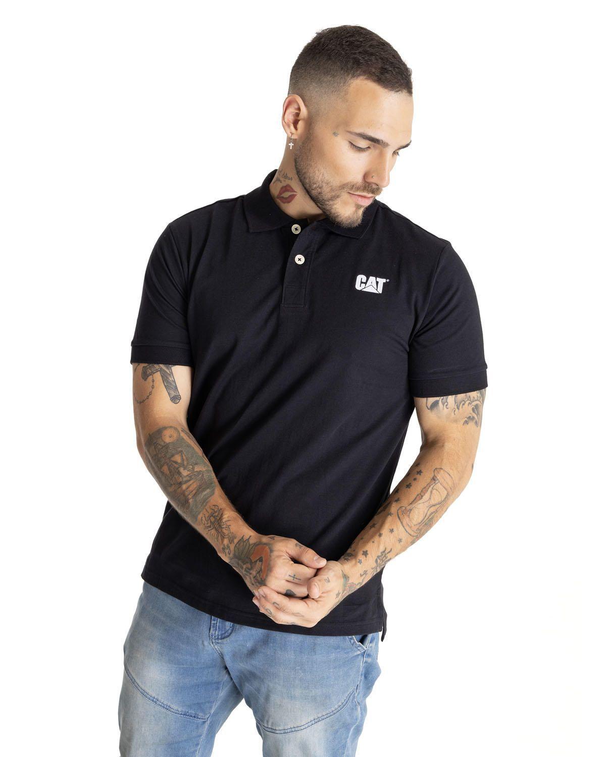 Polera Polo Hombre Fdtn Jersey Knit Pol Negro-1