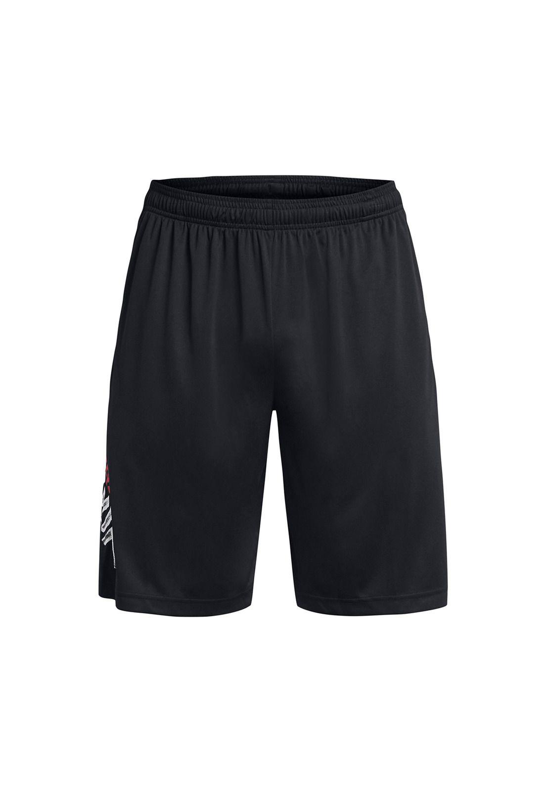 Shorts UA Tech para Hombre Negro-0