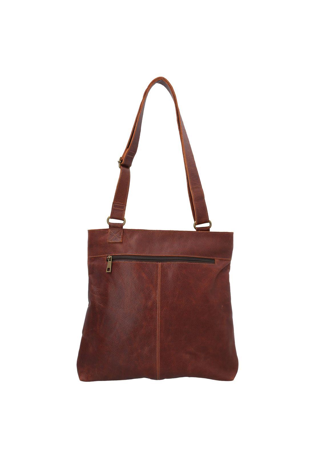 Cartera Cuero Mujer Amber Bag Café-2