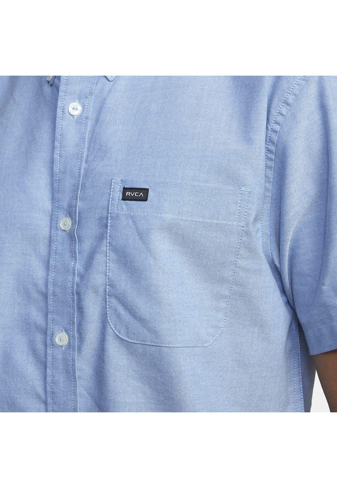 Camisa M/C Thatlldostretwvtp Azul Hombre-3