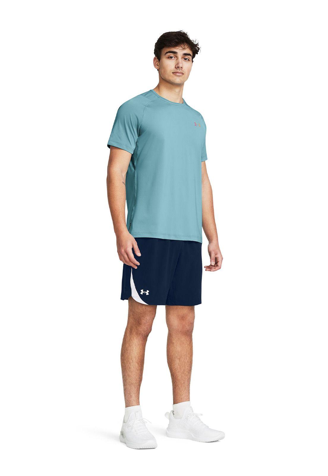 Shorts UA Elevated Woven 2.0 Hombre Azul-3